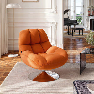Orange Puffy Chair